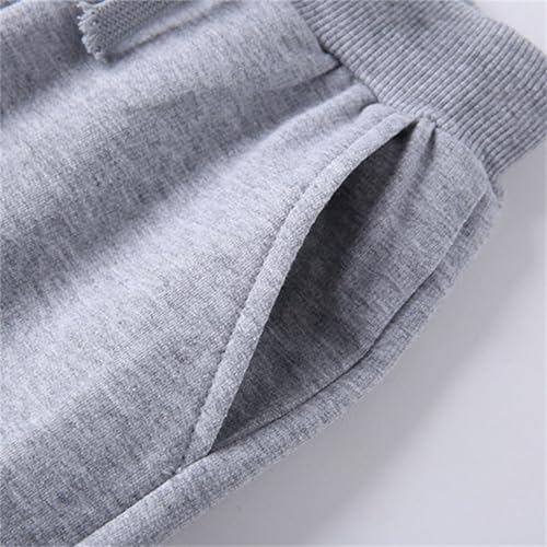 Toddler 𝐃rawstring Joggers Cotton Baggy Activity Sweatpants Kids Fall Elastic Waist Casual Loose Pants with Pokets3