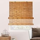 Tende avvolgibili in bambù per la privacy all'aperto, tende naturali, impermeabili, oscuranti, tendine parasole (140 x 180 cm, perfette per terrazze e balconi