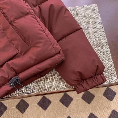 Charming Women's Small Cotton-Padded Parka in Playful Pink for Cozy Winter Days - Image 3