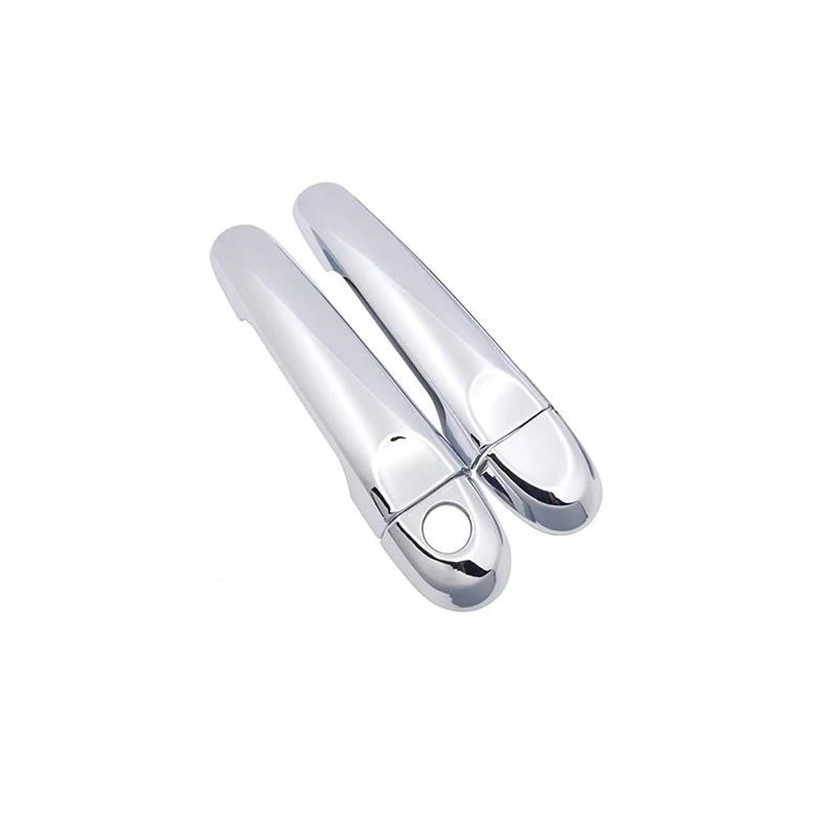 NVNZMFPPW for Nissan for Juke F15 for Infiniti for Esq Car Exterior Sticker Door Handle Cover 2010~2019 Chrome Carbon Fiber Car Door Handle(Chrome No Button)