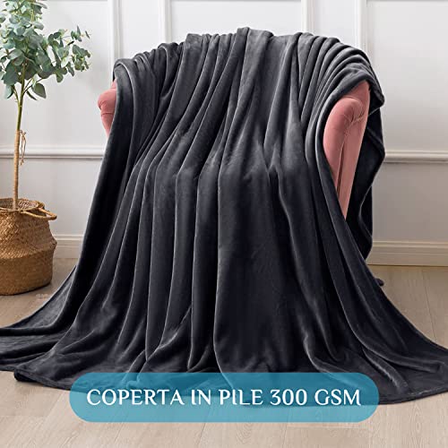 RATEL Coperta Vellutata in Pile, Plaid per Letto