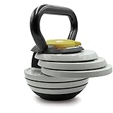 HxG Jowy kettlebell réglable et ajustable de 2,5 à 18kg, disque de musculation à charge variable, Idéal pour les exercices de musculation ou le crosstraining,