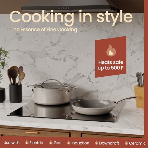 image for BAKKENMASTER Bakken 12-Piece Aluminum Cookware Set with Ceramic Nonsti