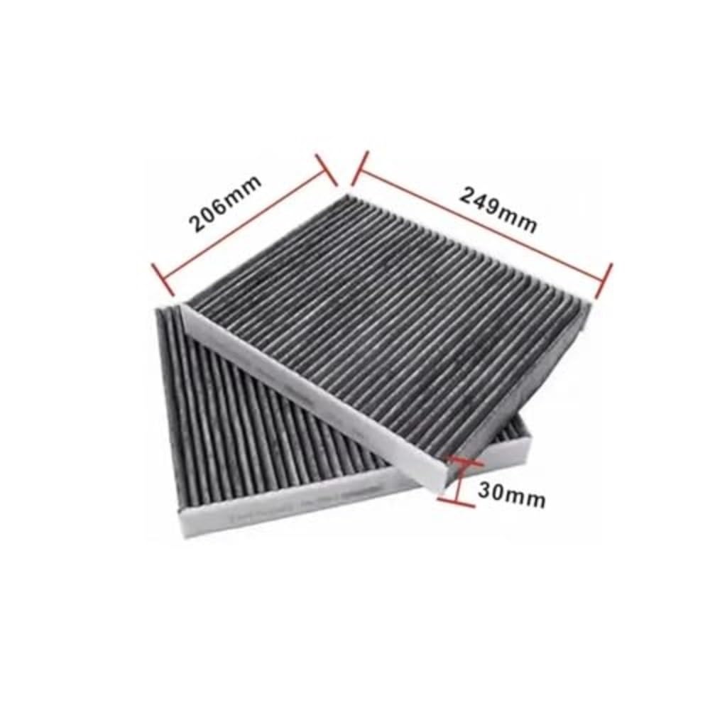 filtr oleju samochodowego 2 szt. Filtr powietrza kabinowego przeciwpyłkowego pasujący do BMW serii 5 F07 F10 F11 520d 520i 528i 530i 550i M5 N47 N52 N55 64119163329