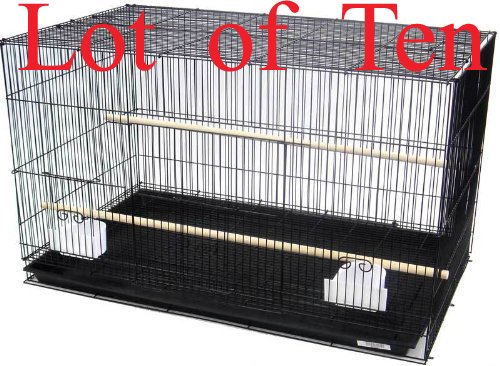 Mcage Lot of Ten Aviary Breeding Breeder Lovebird Finch Parakeet Finch Flight Cage