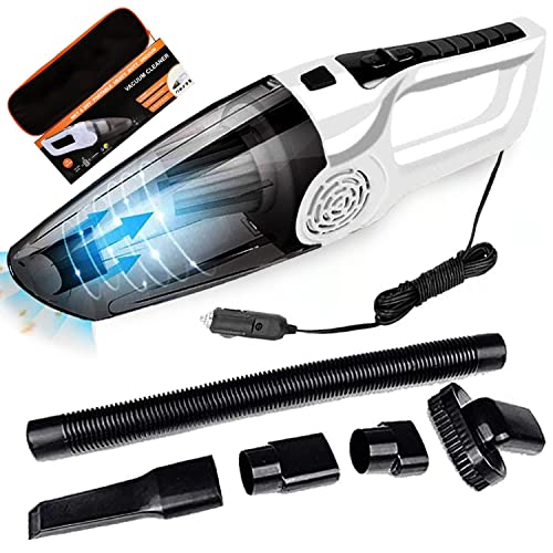 Car Vacuum Cleaner – BAZKU Portable & Corded High Power for Car Cleaning Car Accessories, DC 12V, 120W 5.5 KPA, Vacuum Cleaner for Home Wet and Dry Car Vacuum Cleaner Multipurpose Vacuum Cleaner for Car Cleaning(2AOV)