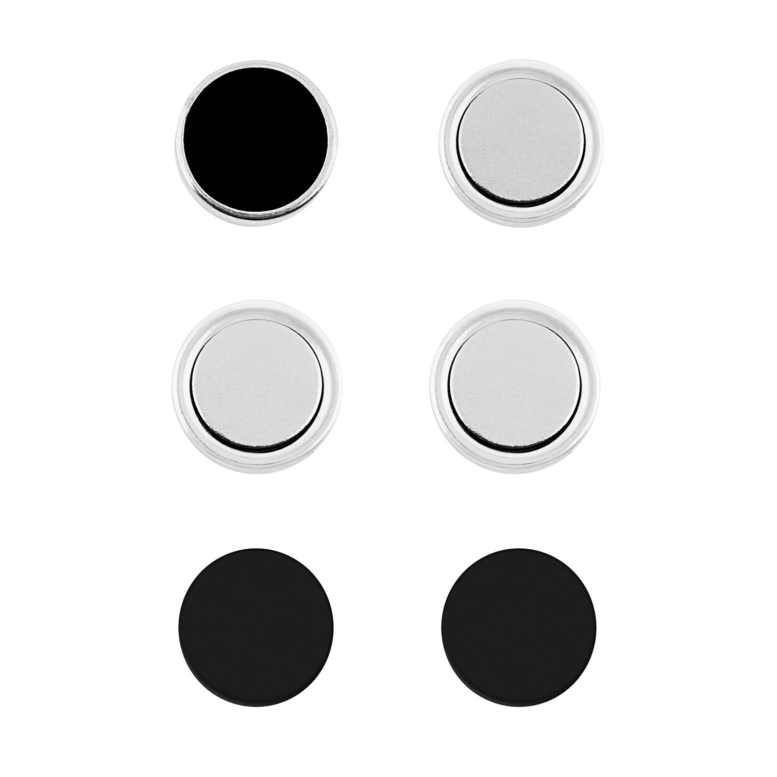 joker & witch Domorro Men's Silver & Black Earrings-picture-23