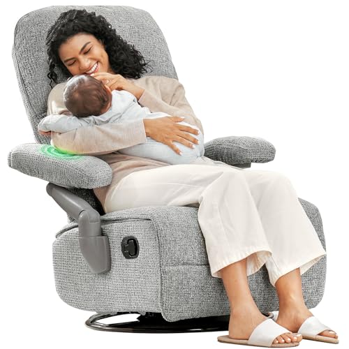 MAMAZING Lullacloud Swivel Rocker Recliner Chair f Review