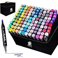 TBC The Best Crafts Dual-Tip Alcohol Markers – Premium Artist Sketch Markers for Adults, Permanent Alcohol Marker Pens for Drawing (120 Colors)