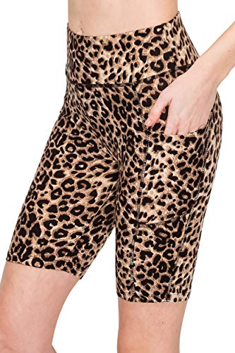 Image of ALWAYS Women's High Waist Bike Shorts - Athletic Workout Tummy Control Stretch Running Yoga Pants