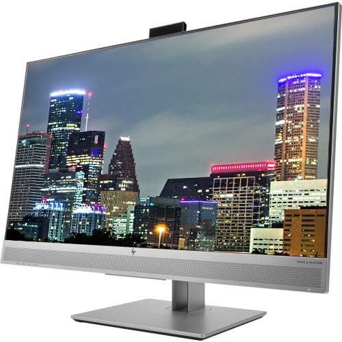 Image of HP EliteDisplay E273m 27 Inch LED Backlit IPS Monitor (1FH51A8#ABA) 2-Pack with Built in Speakers, Webcam, Desk Mount Clamp Dual Monitor Stand