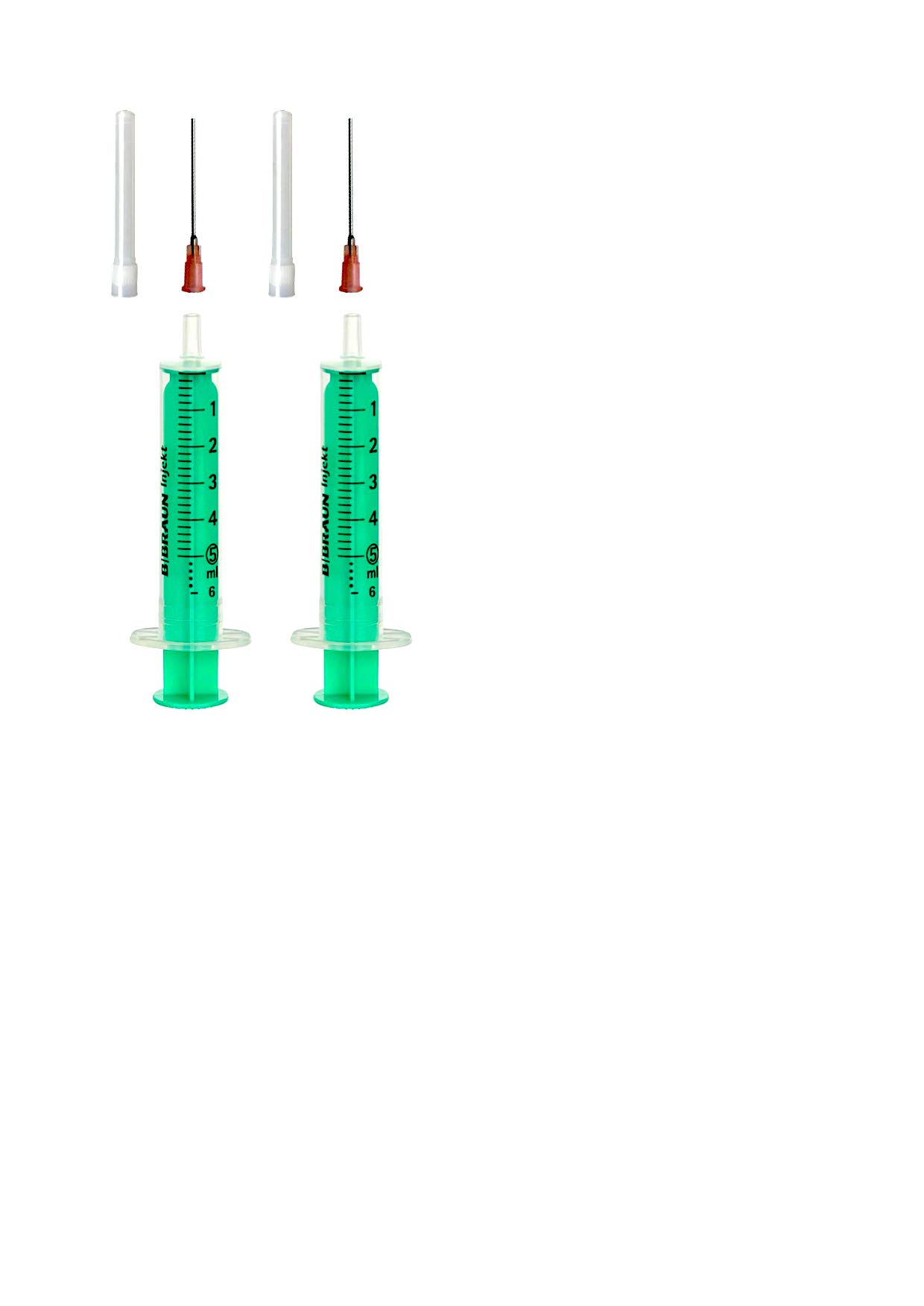 Buy AEGLAS Set of 1, 2 or 3 Syringes 5 ml Lab Syringe Liquid Syringe Hobby Syringe with Blunt