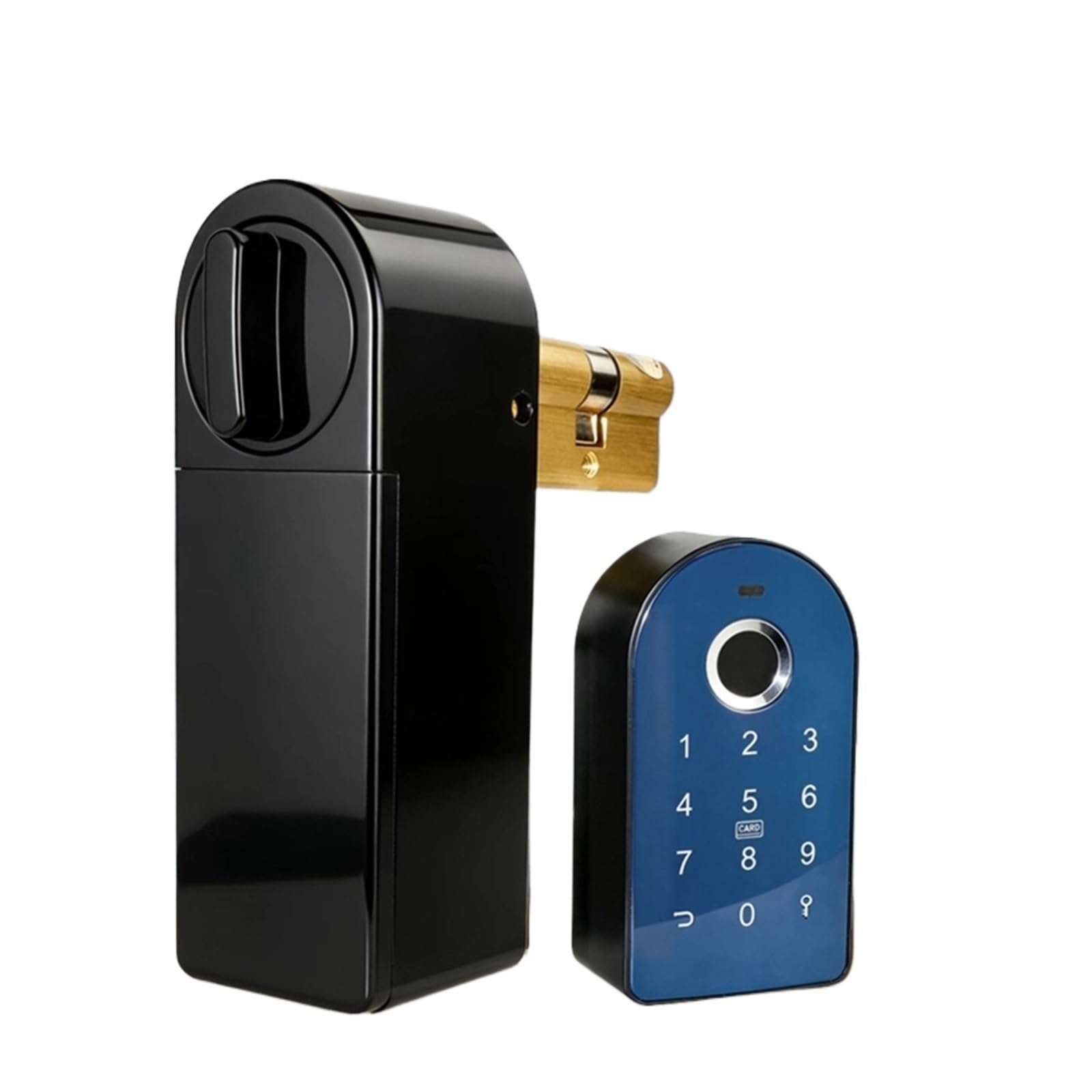 Oshpmbdlyfj Tuya Ttlock Bluetooth Smart Door Lock Fingerprint Cylinder Password Home Lock 60Mm 70Mm(Tuya)