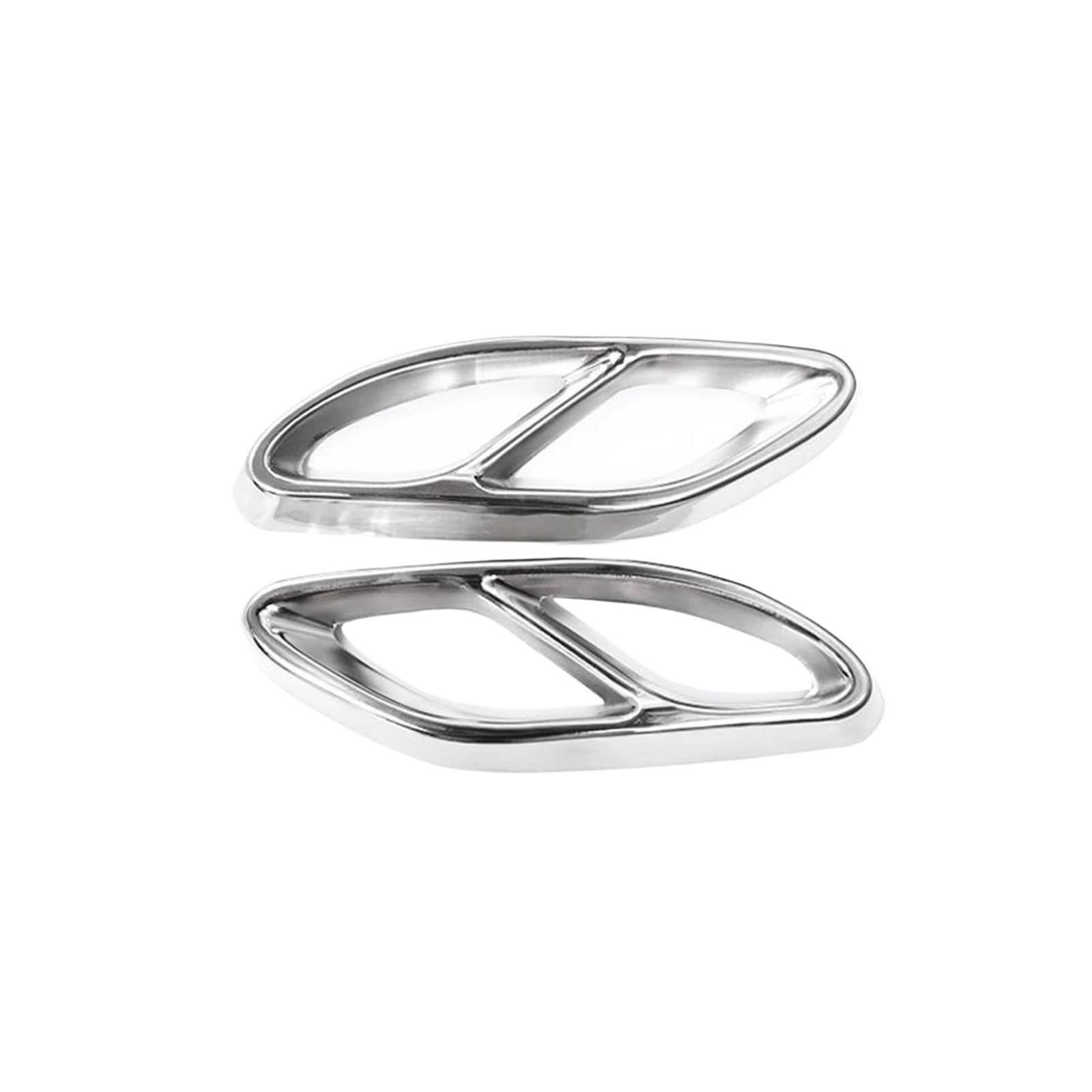 pour Mercedes pour Benz W176 W246 X253 W166 X166 W205 Embout Échappement Couvercle Tuyau Échappement Embouts Tuyau échappement(Argent)