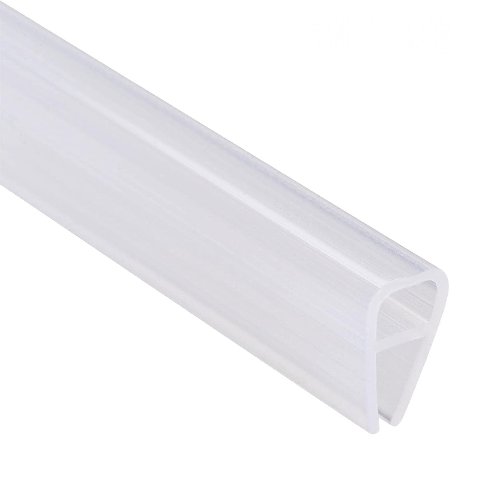 TA-VIGOR Frameless Shower Door Bottom Seal Strip, 8mm Drip Rail - 8mm Glass x 78.74"(2000mm) Length U-Type Glass Shower Screen Door Sweep Silicone for Shower Door Seal