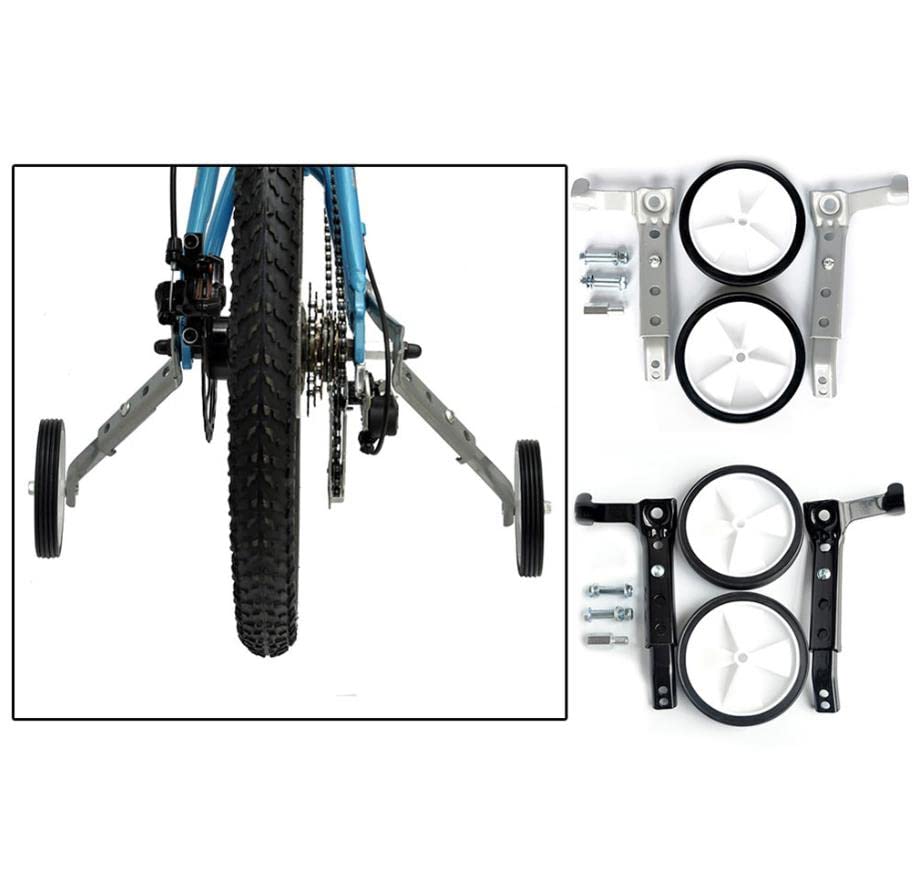 Castor Wheels, Ruedas de Entrenamiento para Bicicletas para Niños, 1 Par, Color Blanco, Tamaño 11 x 2.5 cm miniatura 2