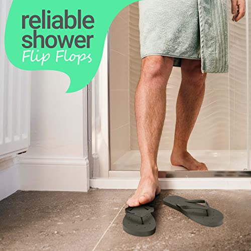 Image of Shower Shoez Men's Non-Slip Gym Pool Dorm Water Sandals Flip Flops