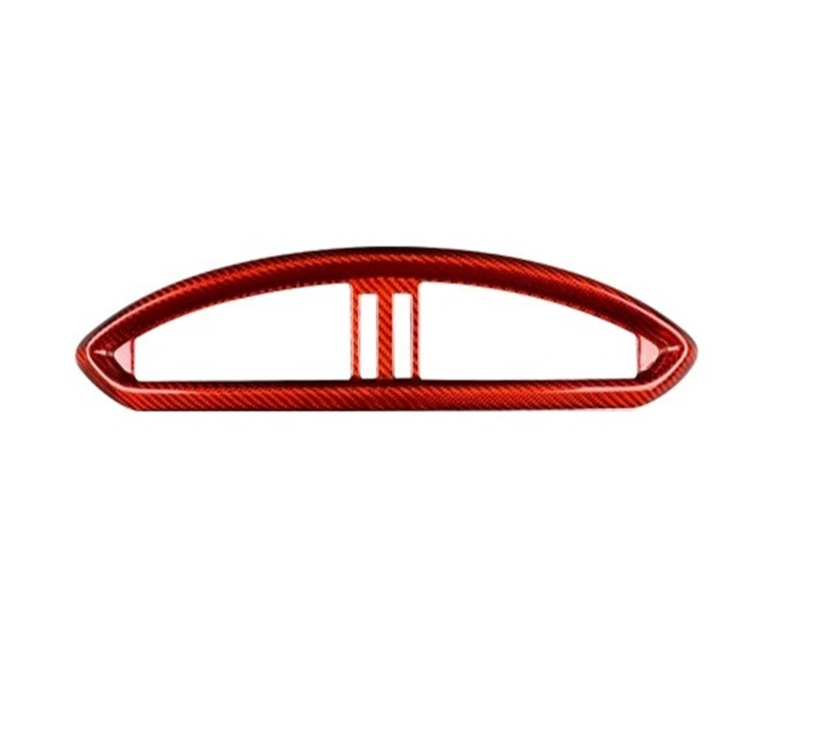 Car Interior Moulding Trim for Subaru for BRZ 2013-2020 Real Hard Carbon Fiber Interior Trim Car Central Control Decoration Cover Sticker Interior Accessories(Red Central Vent)