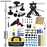 Super PDR Paintless Dent Removal Kit Professional, Car Dent Puller Kit with Slide Hammer Dent Lifter Bridge Puller, PDR Tools Auto Body Dent Repair Kit for Cars, Dent Removal for Car Body Repair