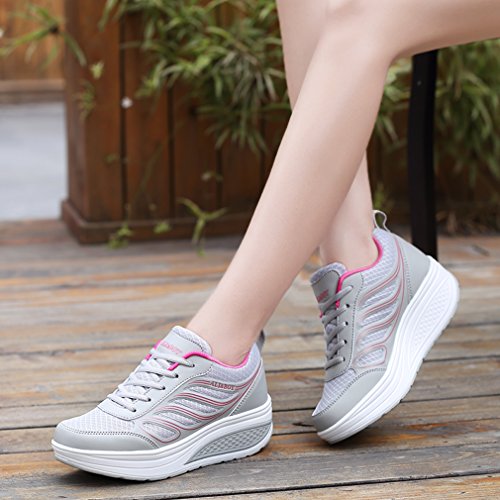 Solshine Scarpe da corsa da donna con tacco a