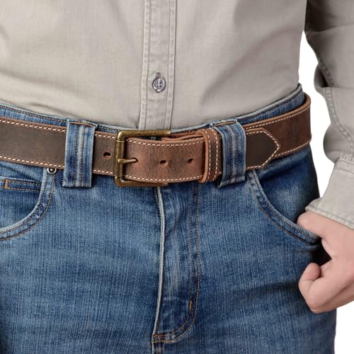 Bullhide Belts Mens USA Made Leather Belt for Casual 1.50" Wide,
