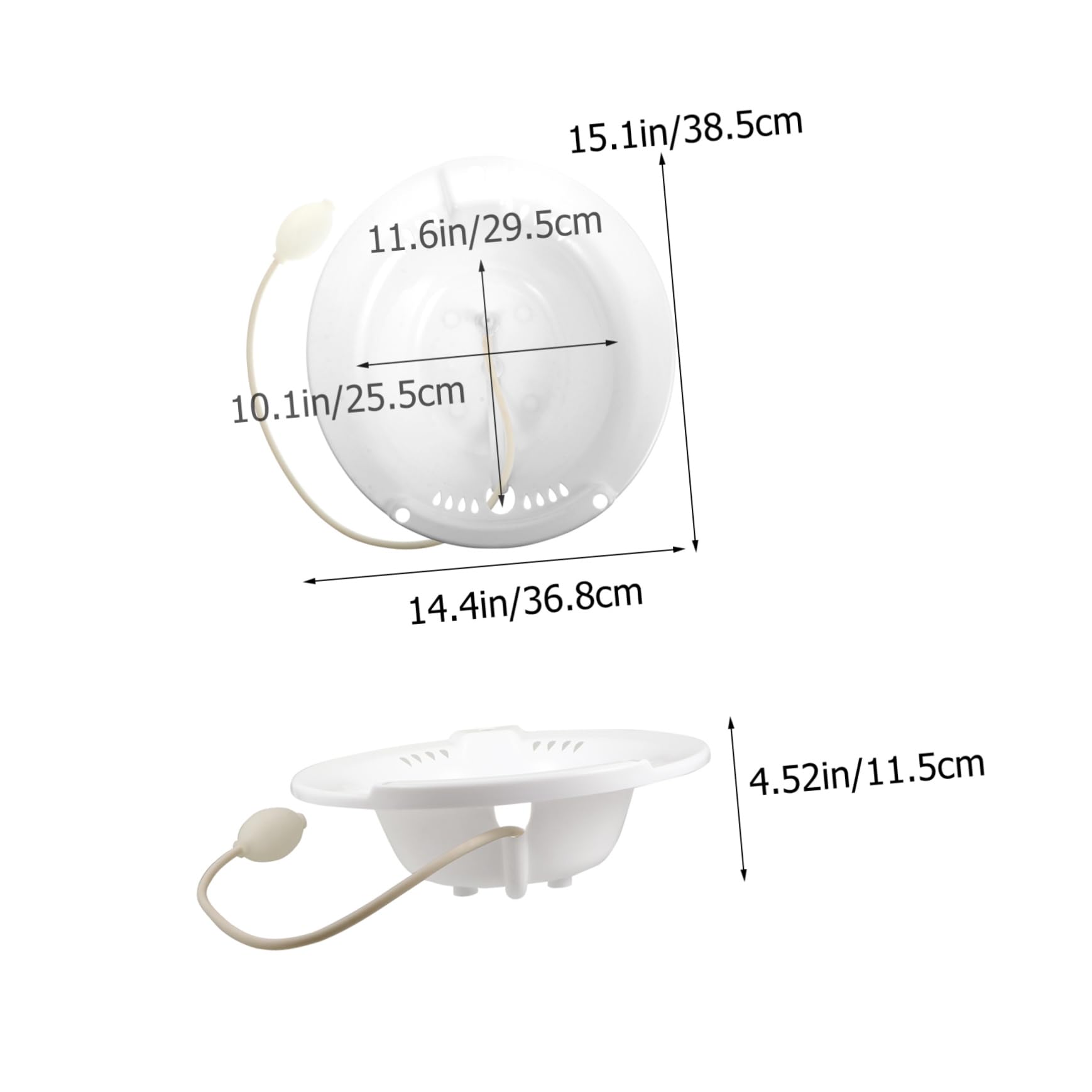 BUTIFULSIC Bidet Women Basin Portable Sitz Bath Tub Pregnant Women Wash Basin Bathtub Women Private Parts Basin Postpartum Wash Basin Washing Basin Pp White