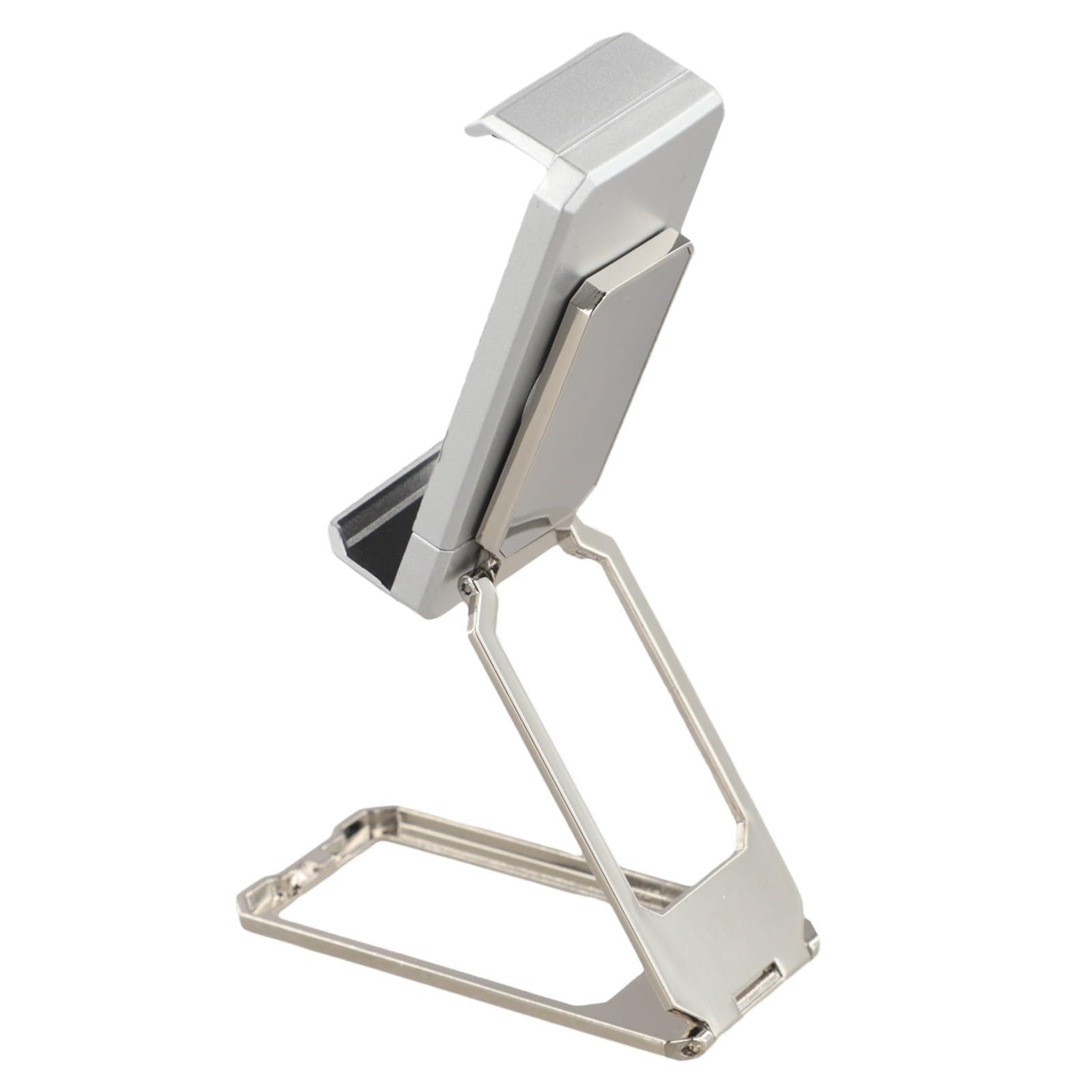 Regolabile per 360 pieghevole magnetico posteriore clip supporto del telefono, staffa portatile in metallo mobile, per design compatto con rotazione multi-angolo, nero