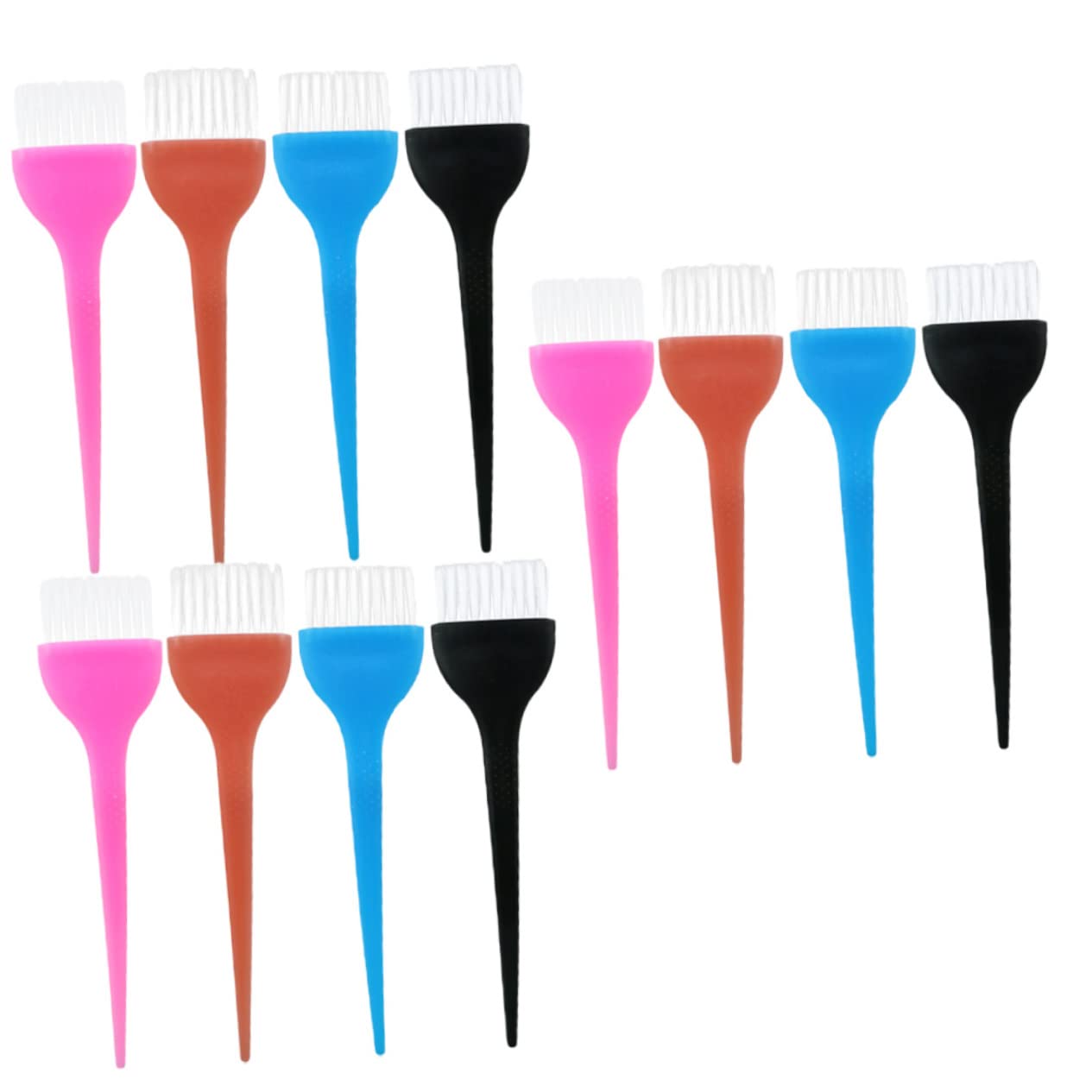 BELLIFFY Hair Brush Applicator Set 12 Pieces Salon Quality Perfect for Coloring Dyeing Highlights