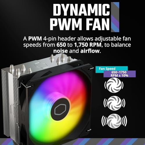 Cooler Master Hyper 212 Spectrum V3 ARGB CPU Cooler - 120mm Performance Fan | Support Latest LGA1851, LGA1700, AM5, AM4 Socket | PWM Case Fans |... - Image 5