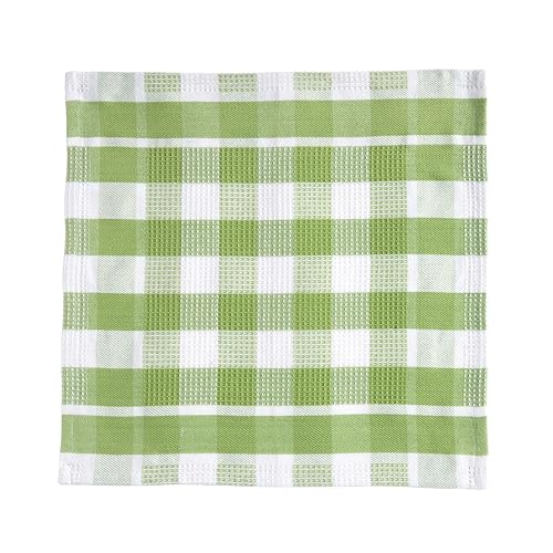 Image of LANE LINEN Premium Cotton Kitchen Dish Towels - 6 Pack Soft Absorbent Dish Cloths, Multi Purpose Cleaning Cloths, 12 inchx12 inch, Reusable Kitchen Rags - Sage Green