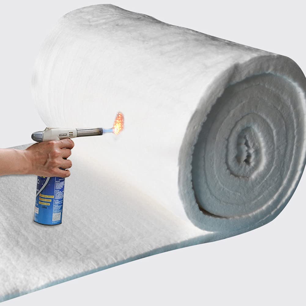 Ceramic Fiber Insulation Blanket, Fireproof Insulation 20mm Thick, Durable Lightweight Easy to Cut for Welding, Flue, Furnace Lining, Oven(61x100cm)