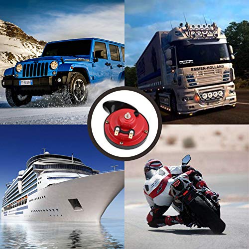 Tinkel Horns for Trucks 300DB Corne d'escargot électrique à air fort, Kit de klaxons étanches 12V Super fort pour camions, voitures, motos, vélos et bateaux 2 PCS - Image 8