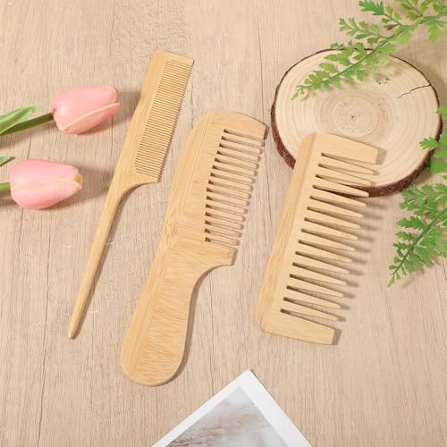 Set de 3 Peines de Bambú para Crecimiento Capilar miniatura 7