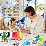 5mm Fuse Beads Kit -72 Colors Craft Set for Kid with Pegboards,Ironing Papers and Accessories,Beads 4 Boxes,Home School Arts and Crafts Kits,Toys Set,Christmas Birthday Gift for Girls & Boys Age 5+ - Image 7