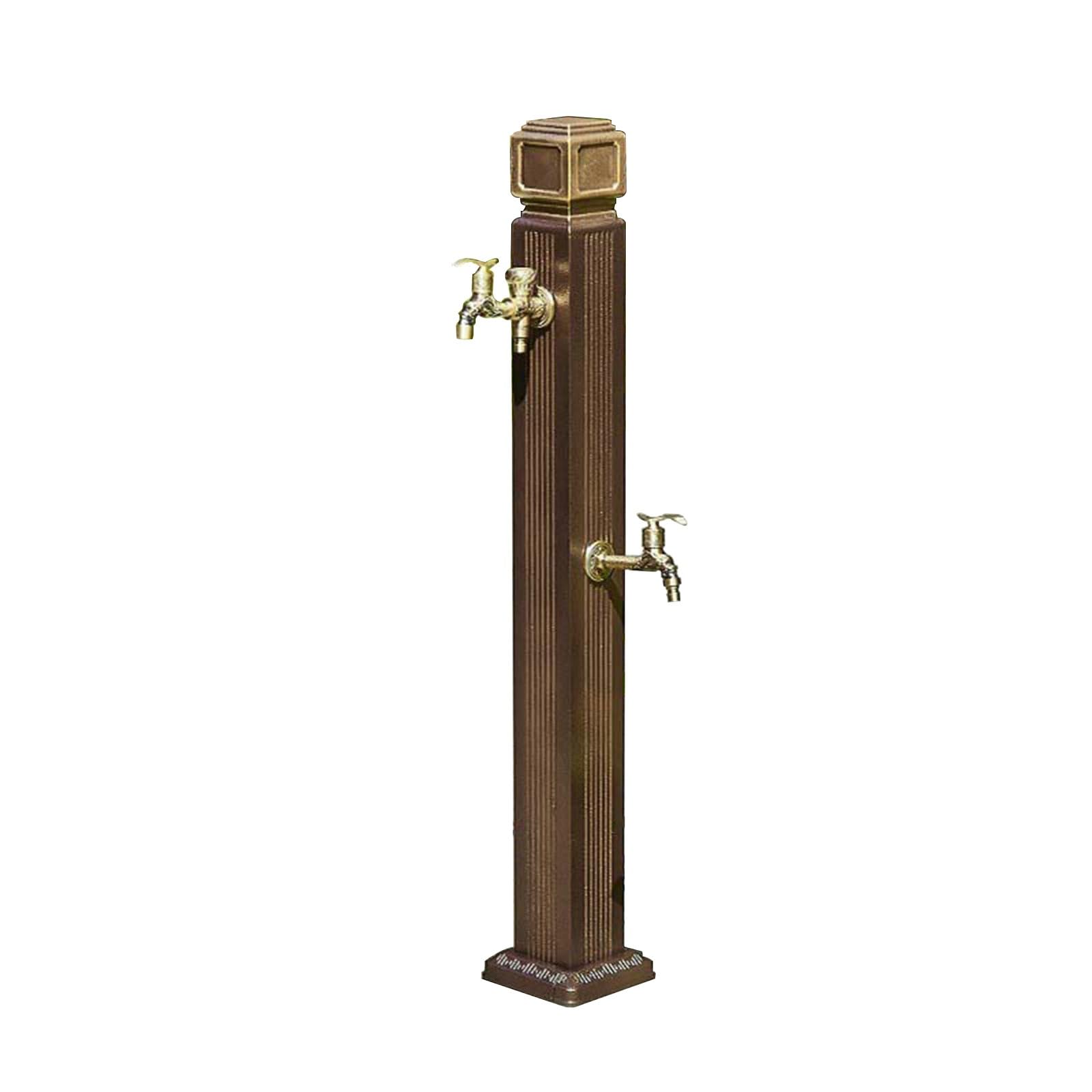Columna de agua montada en el suelo con grifo y pistola pulverizadora, extensor de grifo de manguera anticongelante para jardín, granja, patio trasero