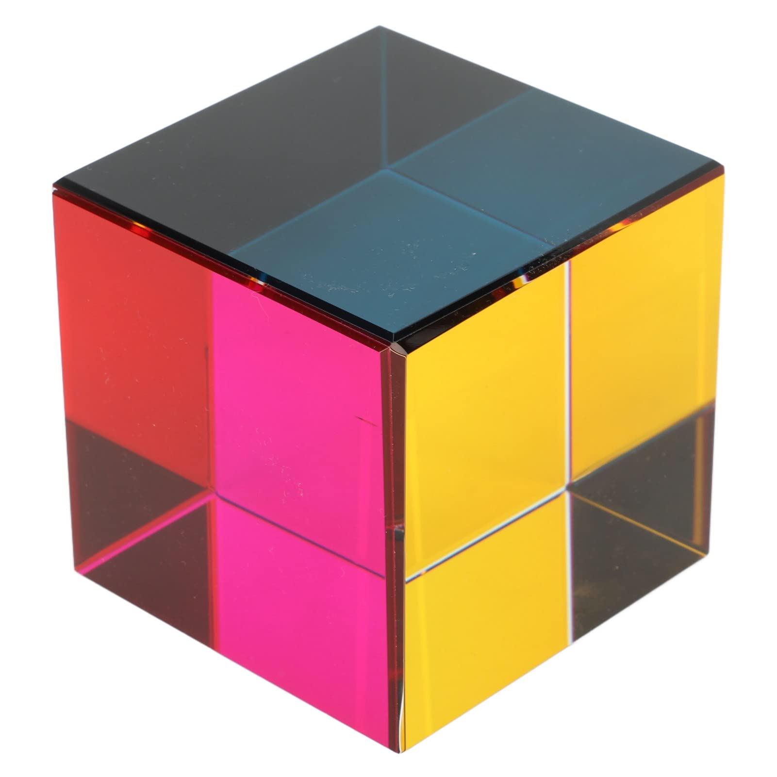 CHICIRIS Prisme en Verre Optique Cube de Couleur pour l'art de Réfraction