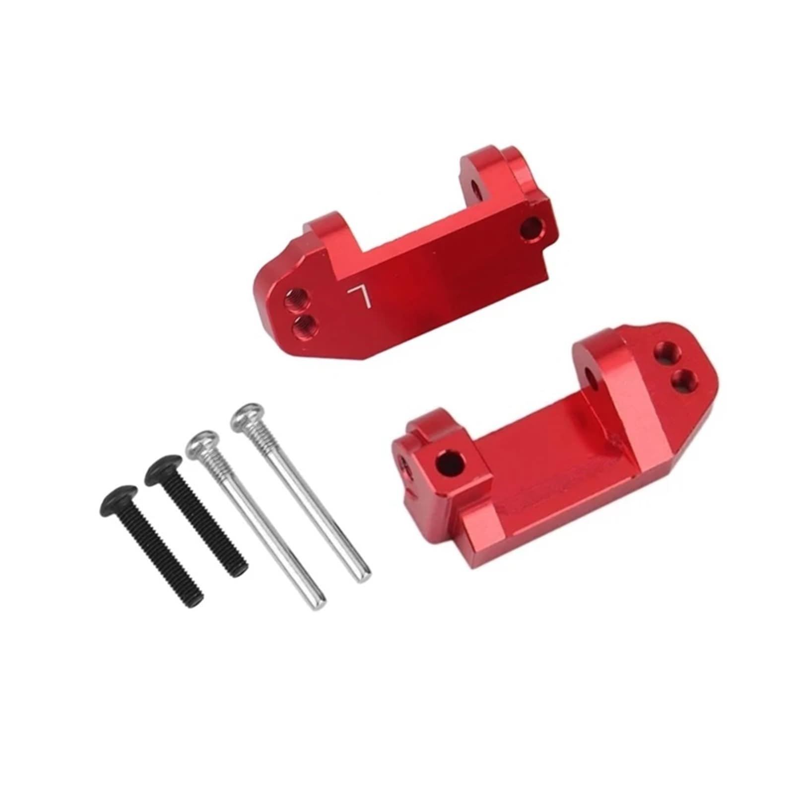 RC Accesorios para Traxxas para Slash para Stampede para Rustler 1/10 1 Juego De Bloque Ruedas Delanteras Metal Dirección Trasera Kit Soporte Eje RC