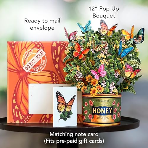 Freshcut Paper 3720 Pop Up Cards, Paper Flower Bouquet 3D Popup Greeting Cards thumb #3
