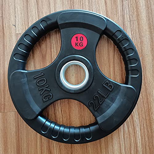 Disco de Pesa olímpica 15.00KG Hierro fundida con Revestimiento de Caucho Marca Fit-Force