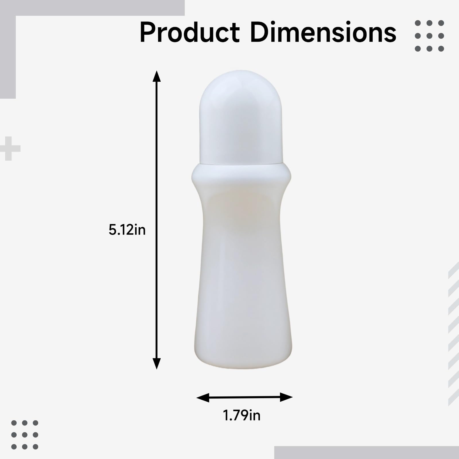 15 Stk. Roll-on-Flaschen, nachfüllbare leere Kosmetikflaschen mit Kugelverschluss, Essential-Oil-Roller-Flaschen für Parfüm, Deodorant und Reisen, kompakt und praktisch, 80 ml, 2,71 oz