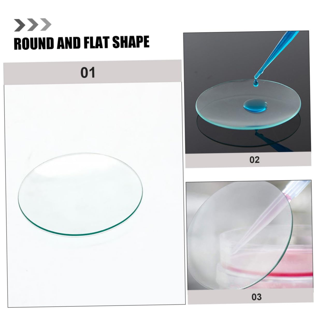 MAGICLULU 10pezzi Vetri da Orologio Trasparenti da Laboratorio per Esperimenti Scientifici Robusti e Resistenti alla Deformazione come Coperchi per Becher e Evaporatori
