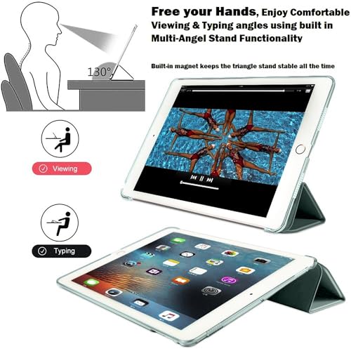 Image of DuraSafe Cases for iPad Mini 7.9 Inch 3rd 2nd 1st Gen [ Mini 3 Mini 2 Mini 1 ] MGNV2HN /A MGYE2HN /A MGNR2HN /A ME276HN /A ME279HN /A ME277HN /A Ultra Slim Smart Auto Sleep /Wake PC Cover - Dark Green