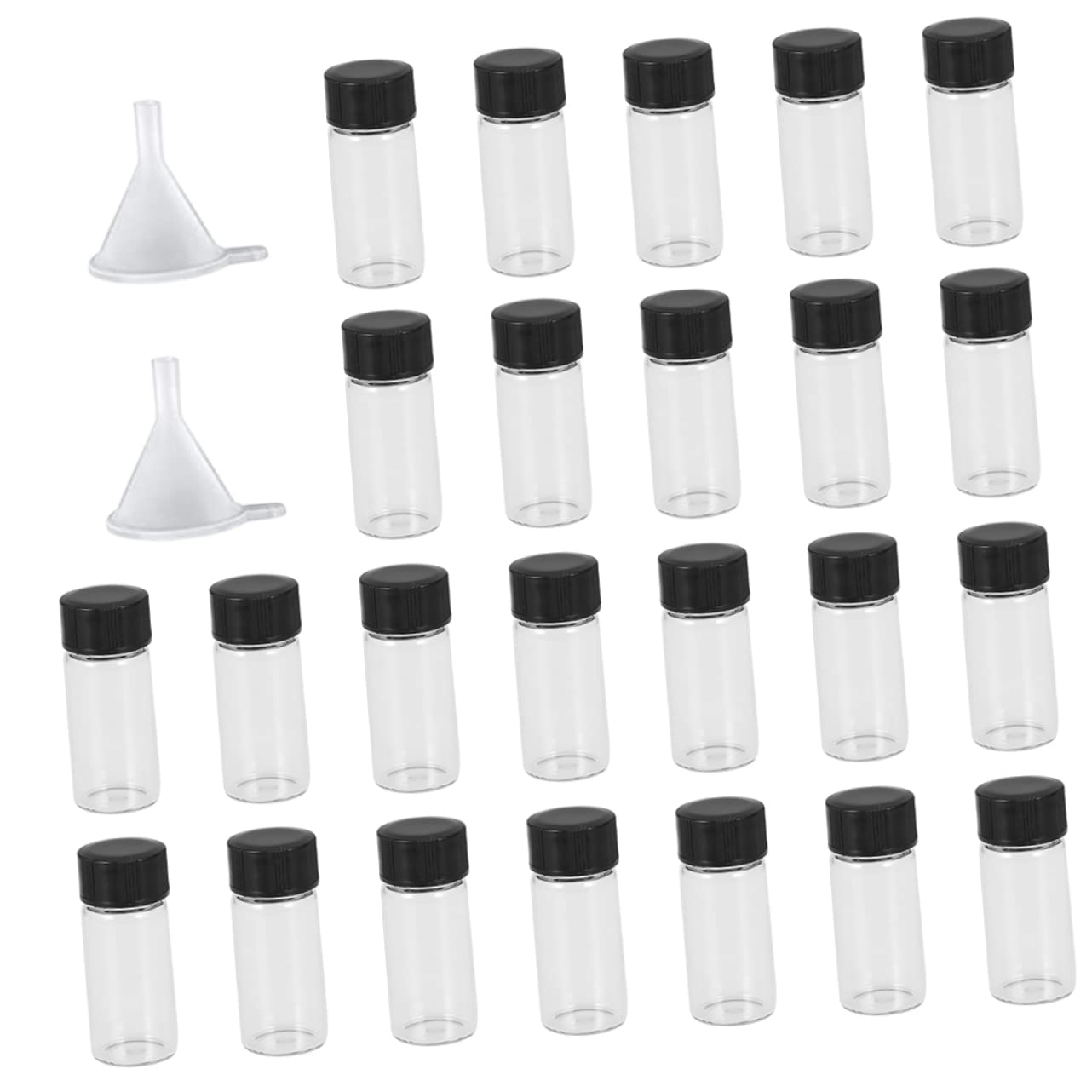 Buy Artibetter 24pcs Glass Bottle Laboratory Sample Bottle Transparent ...