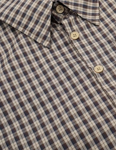 Aelfric Eden Mens Button Down Shirts Boxy Plaid Short Sleeve Shirts Unisex Streetwear Summer Tops3