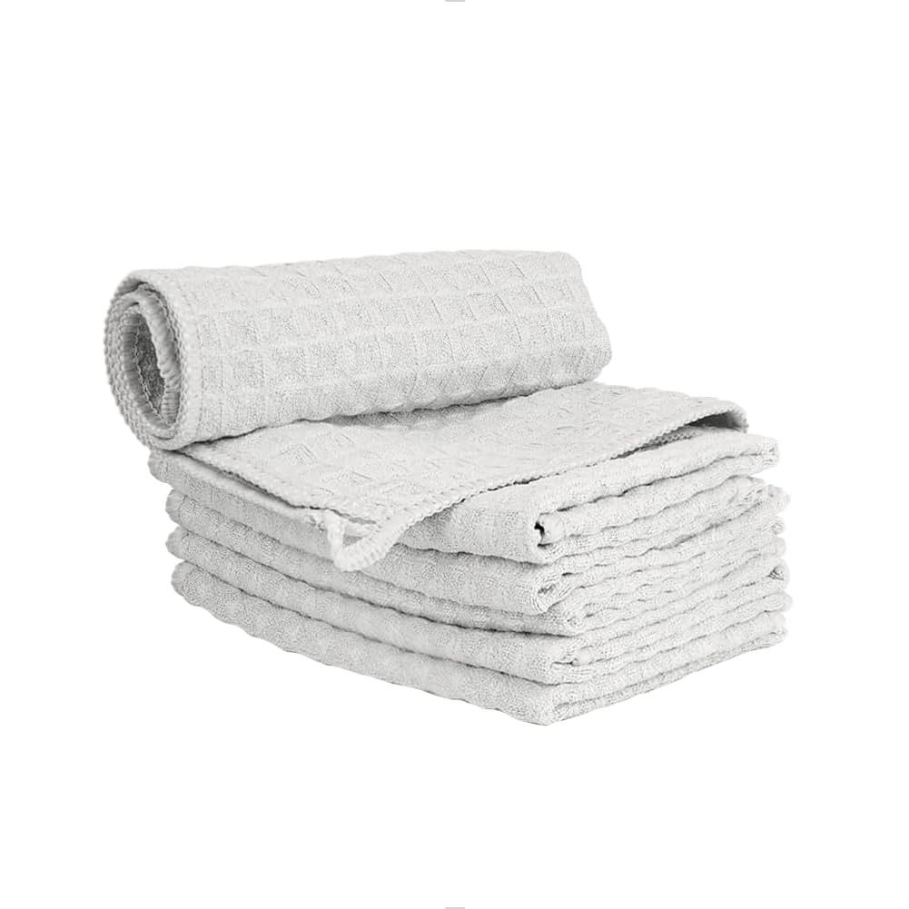 watchget Barista Micro Cloth 6 Pack, Microfiber Barista Cleaning Towels Microfiber Waffle Weave Kitchen Dish Cloth Coffee Bar Towel Coffee Machine