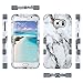 ULAK Galaxy S6 Case, Shockproof Hybrid Case fit for Galaxy s6 3in1 Hard PC Soft Silicone Hybrid Protective Cover with Raised Bevel Impact Protection for Samsung Galaxy S6 G920A, G920T-Artistic Marble