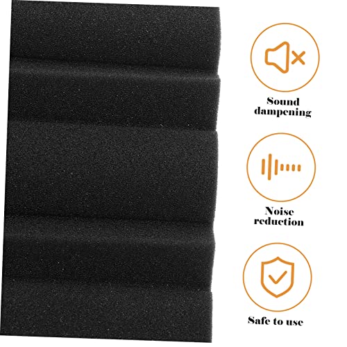 BESTonZON 4 piezas Baldosas Trampa de Graves Absorbentes de Sonido para Tratamiento Acústico en Estudios, Oficinas y Espacios de Grabación en Casa Aislamiento de Baja Frecuencia Diseño Ignífugo miniatura 4