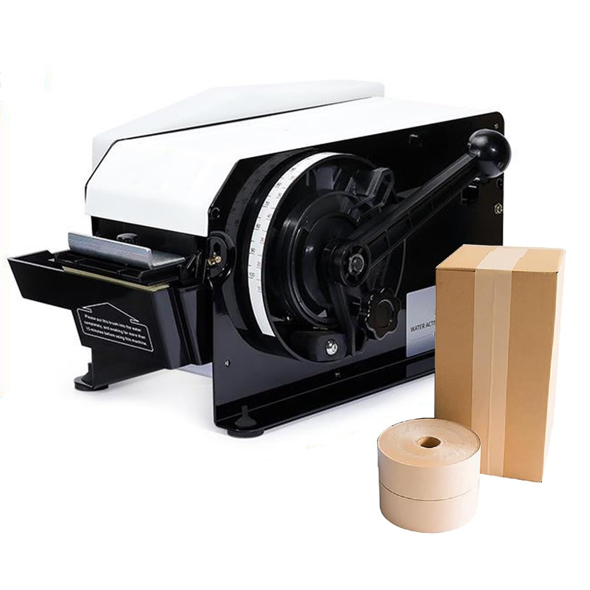 Halbautomatischer Klebebandspender, Nasswasser-Kraftpapier-Klebebandspender, manueller wasseraktivierter Klebebandspender, für den Versand, das Verschließen von Kartons und Kisten