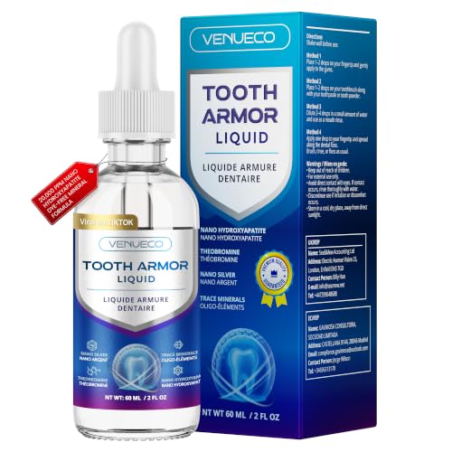 Cavity Protection Tooth Armor Liquid: Science-Backed Formula Strengthens Enamel with Remineralization Drops at-Home Tooth Enamel Support Stronger Teeth Hydroxyapatite 60 ml