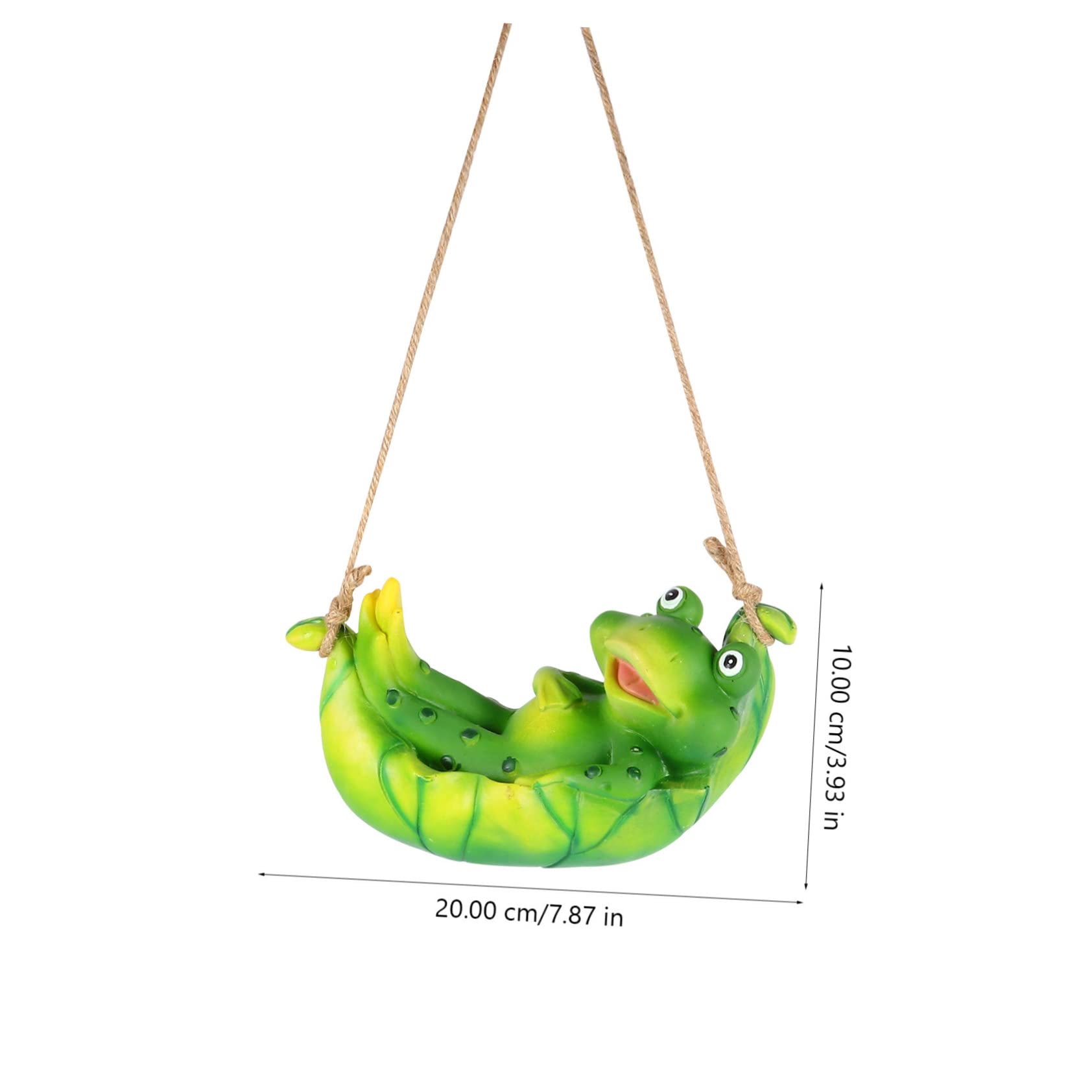 Toyvian 2 Stück Hängende Froschfigur Harz Charmante Gartendeko für Innen und Außenbereich Hängende Dekoration für Garten Terrasse oder für Gartenliebhaber zu Feiertagen